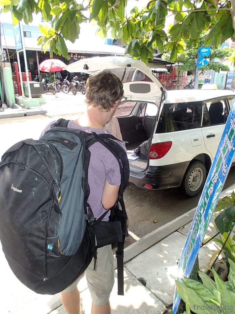 Shared taxi to Mandalay bus terminal