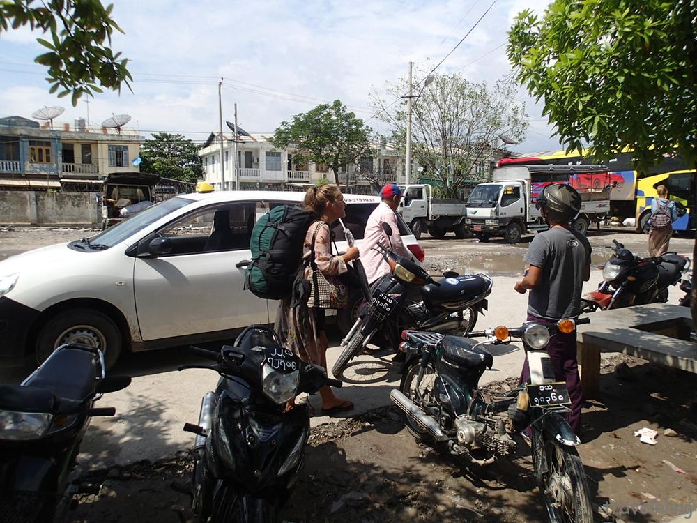 曼德勒到昔卜巴士站 Bus terminal Mandalay to Hsipaw