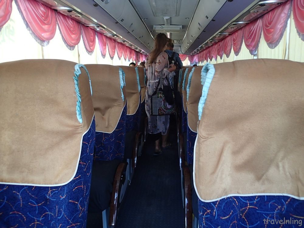 Bus to Hsipaw interior