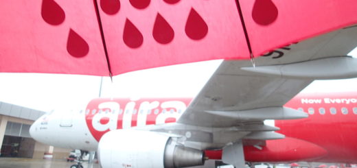 2014 Airasia Kota Kinabaru rain