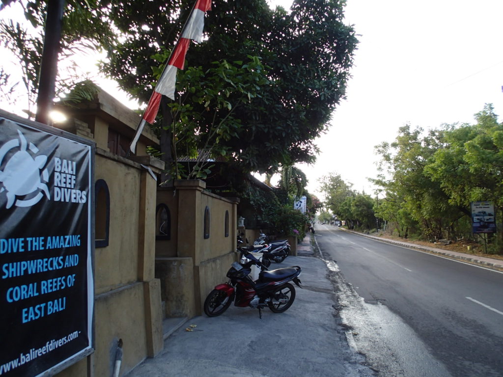 Bali Reef Divers Tulamben parking