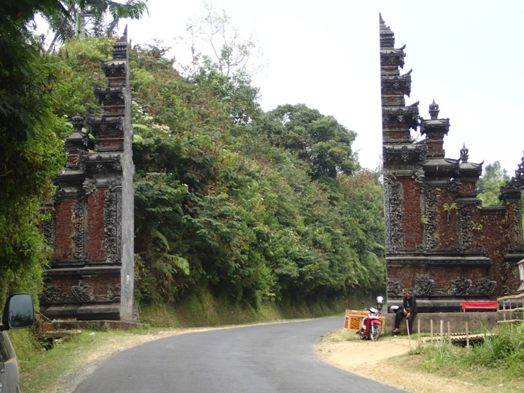 Bali gate to mountains