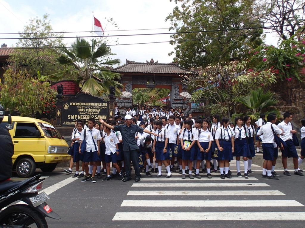 Bali students after school