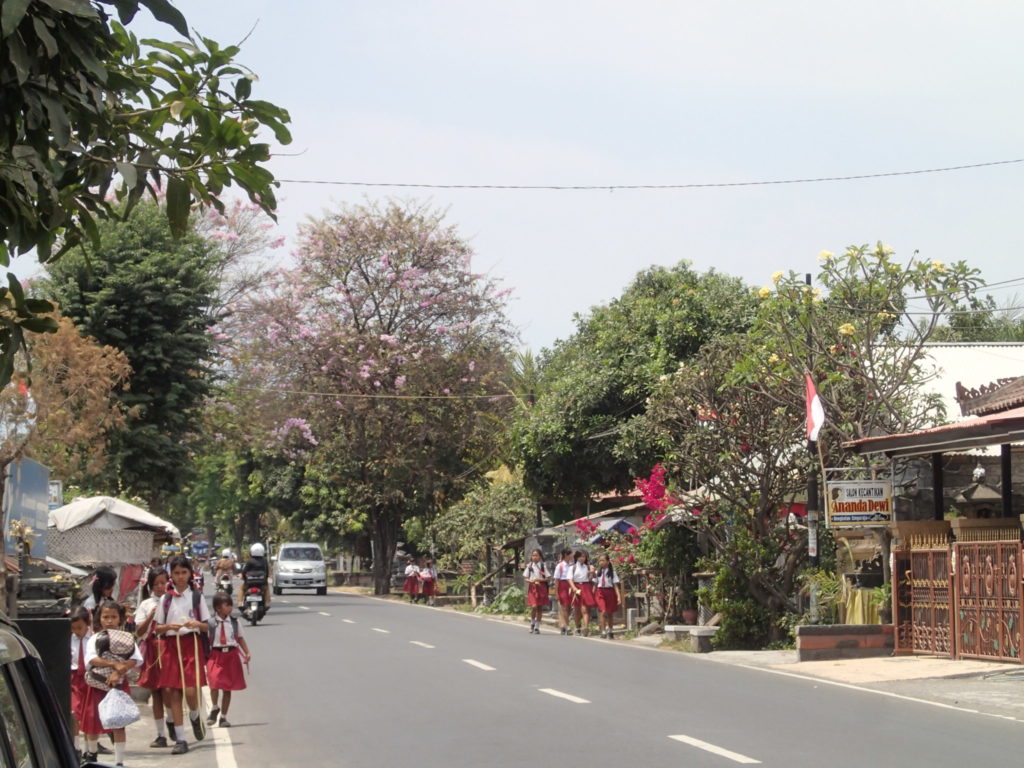 Bali students going home