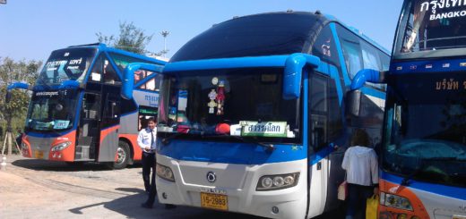 Bus to Sukhothai Thailand