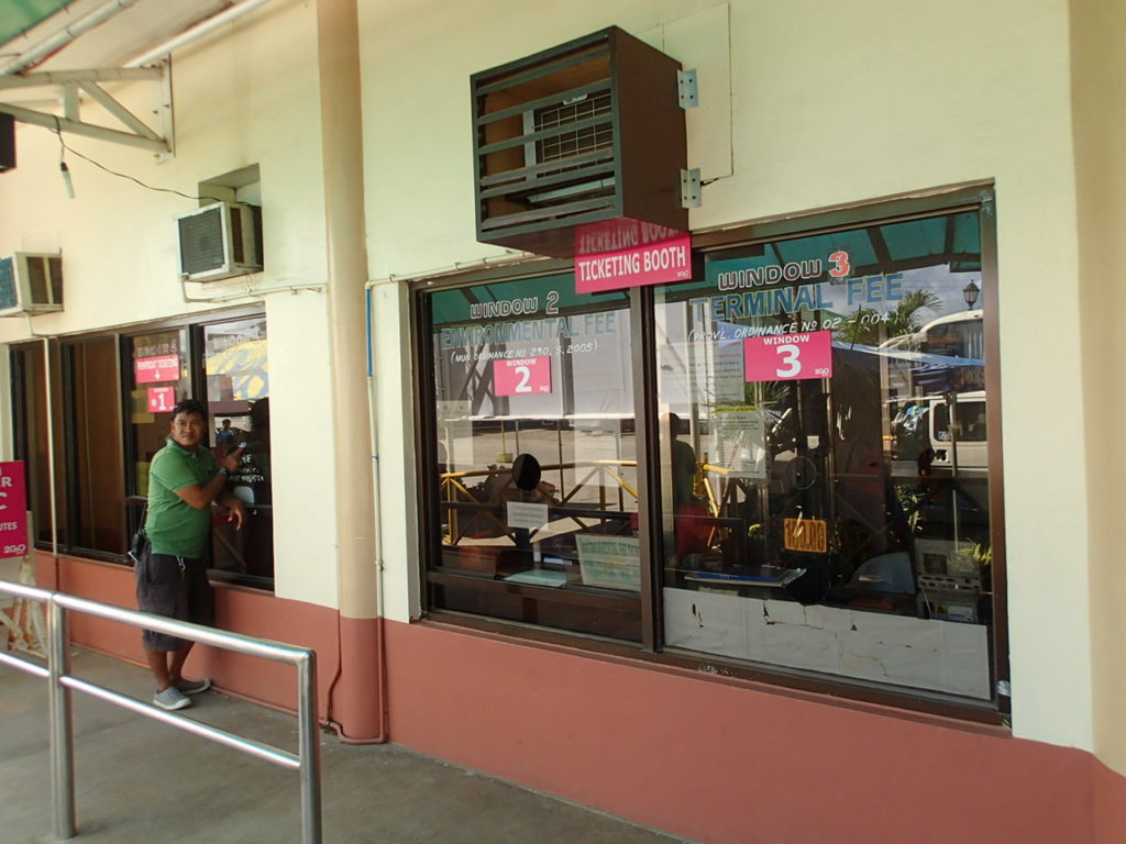 Caticlan port ticket booth