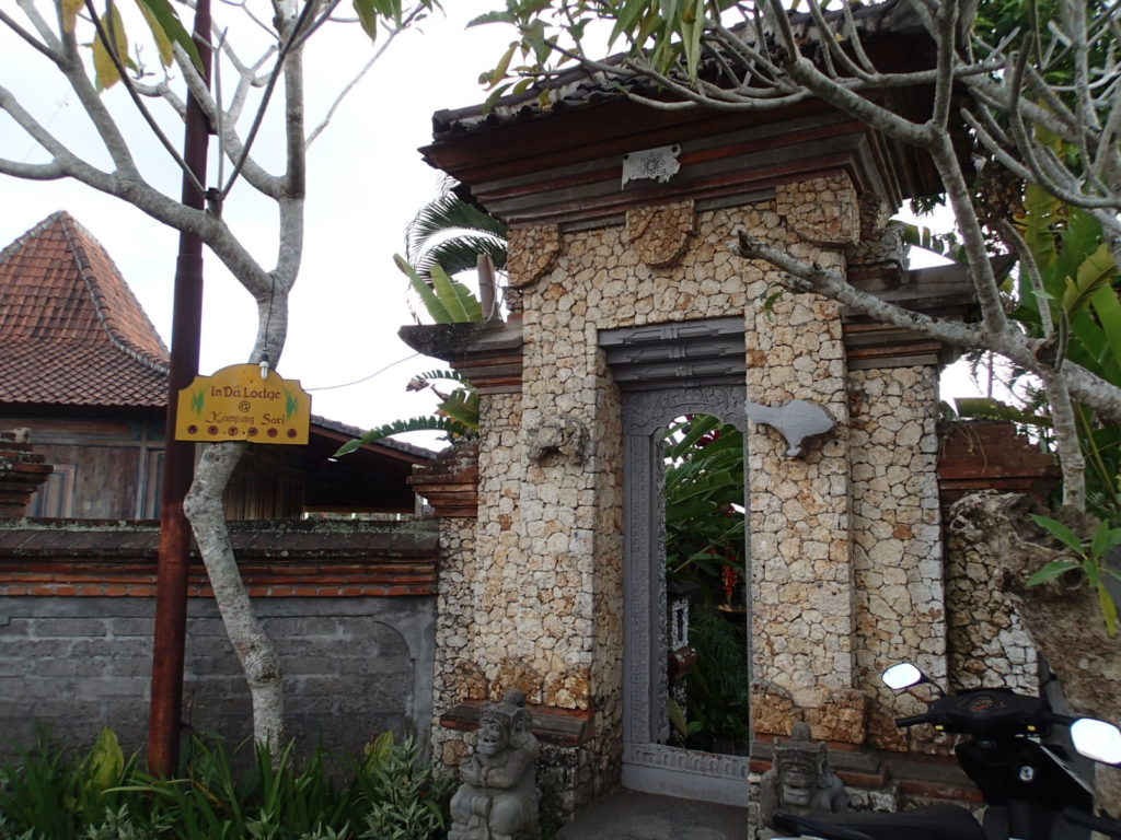 In Da Lodge Ubud Bali entrance