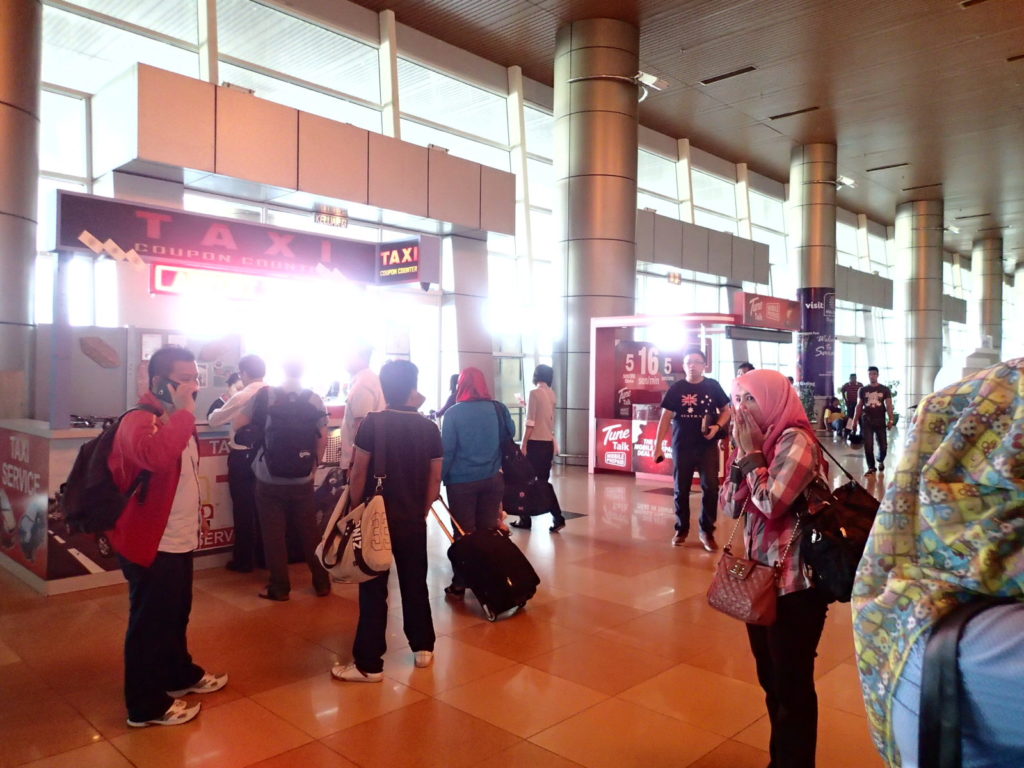 Kuching Airport Tax booth
