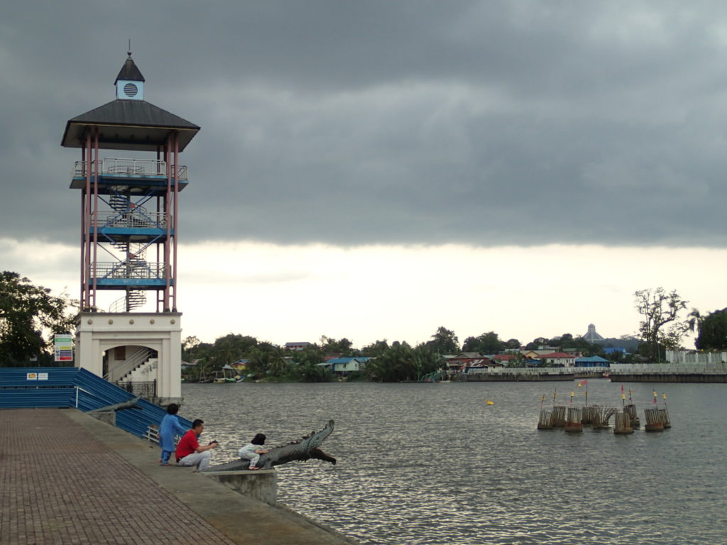 Kuching waterfront Sarawak river