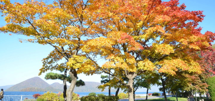 Lake Toya Hokkaido fall