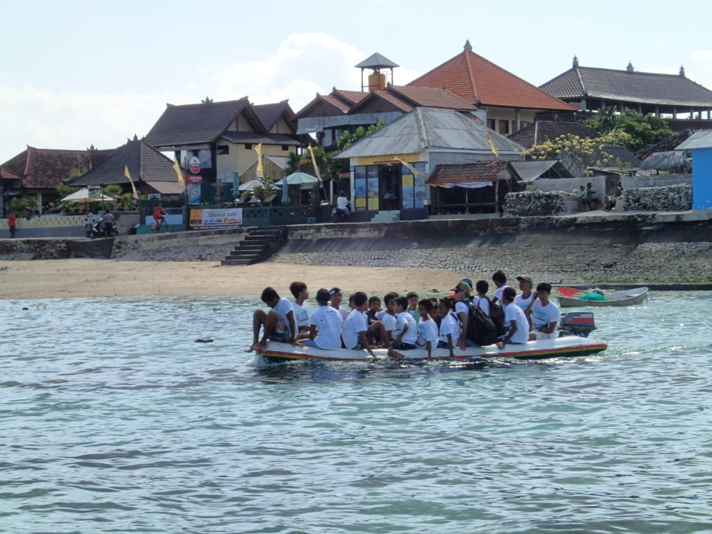 Lembongan students boat transport 1