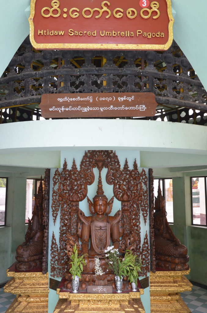Shwedagon Pagoda Yangon Myanmar statue