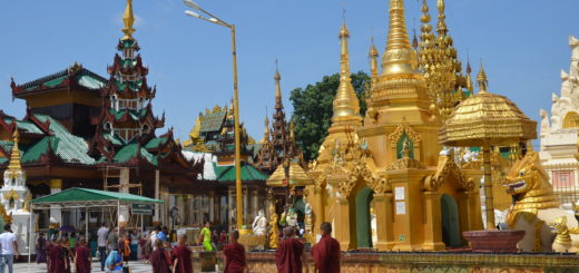 Shwedagon Pagoda monks