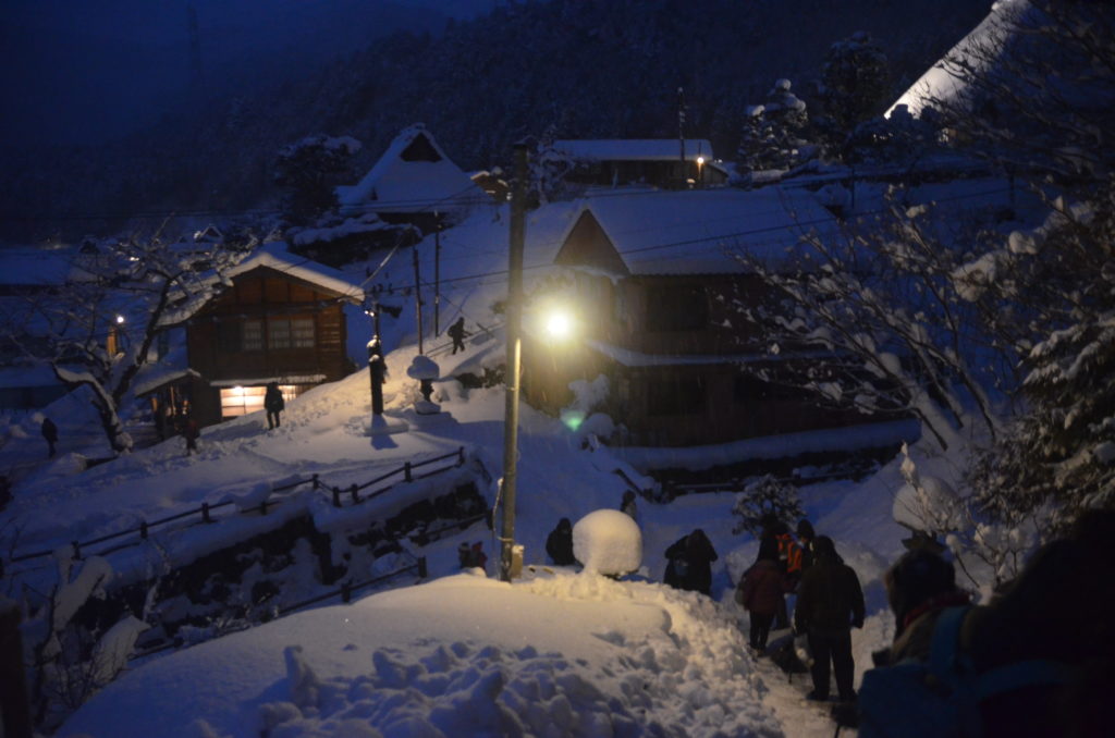 Snow Lantern Festival Miyama Kyoto return