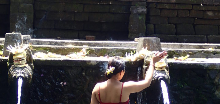 Tirta Empul Ubud Bali woman