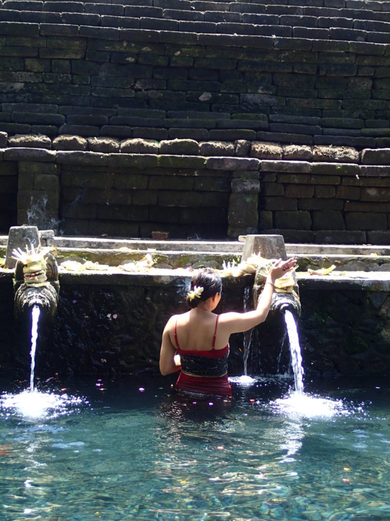 Tirta Empul Ubud Bali woman