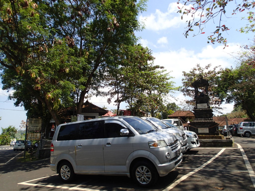 Tirtagangga Bali parking lot