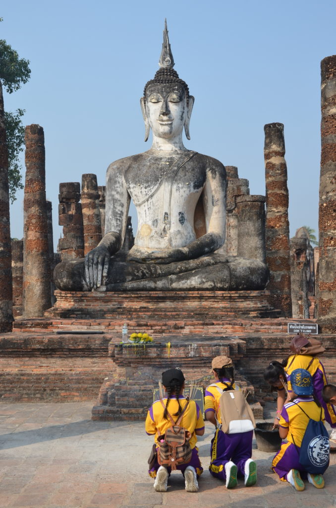 Wat Mahathat Sukhothai students 1