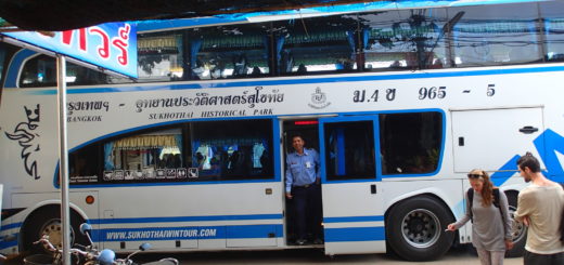 Wintour bus Sukhothai to Bangkok