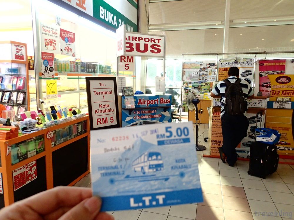 Airport Bus Ticket Booth KK Sabah
