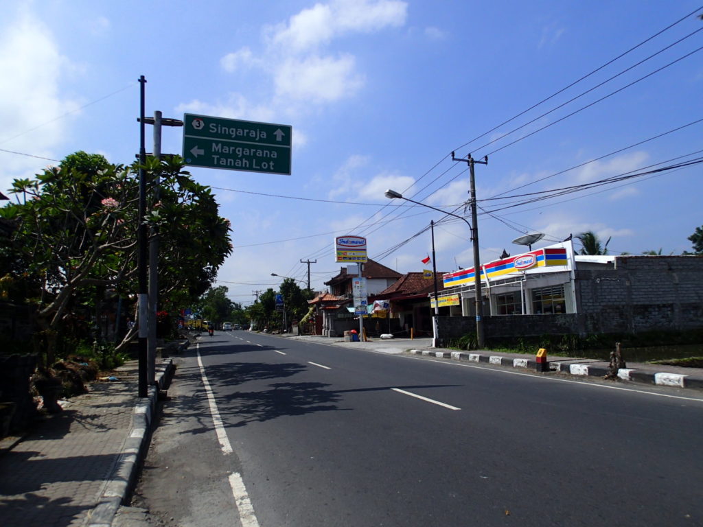 destination sign to Singaraja