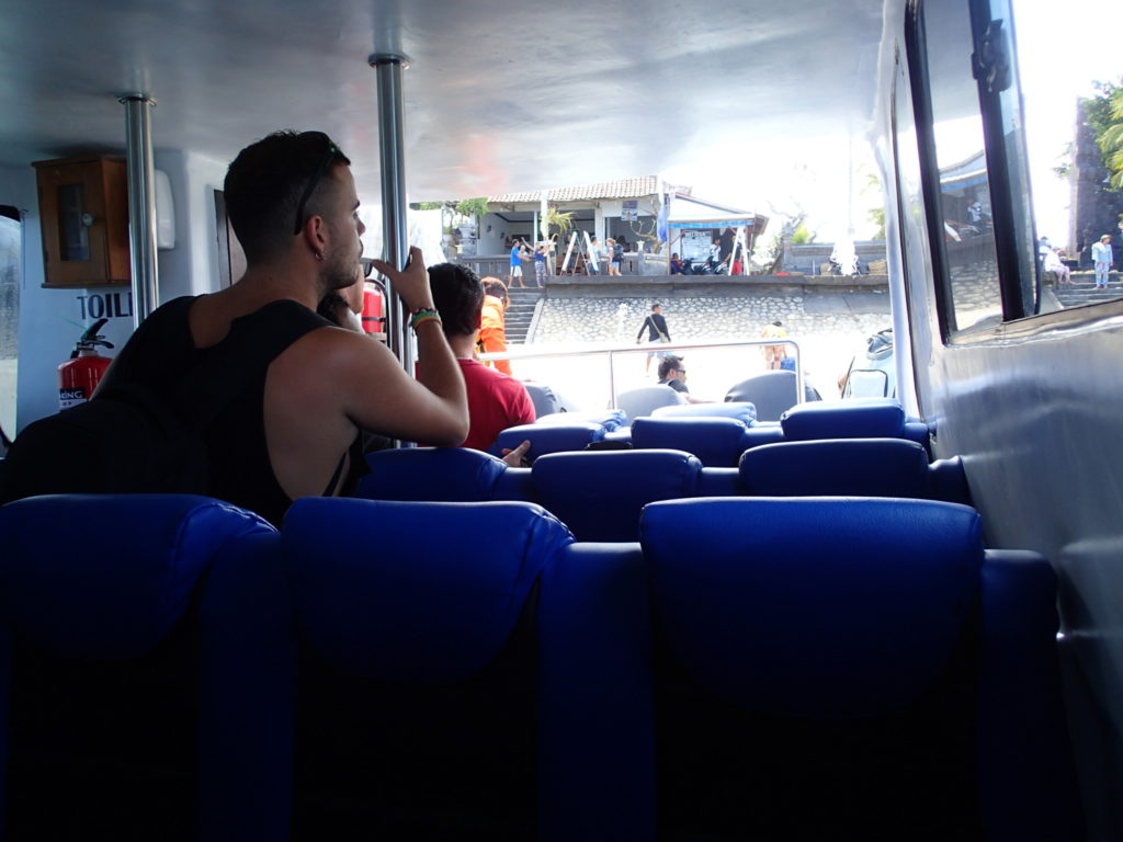 lembongan bali boat arrival