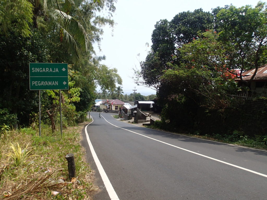 sign to Singaraja Bali